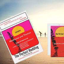 Wedding Summer Beach Retro Poster