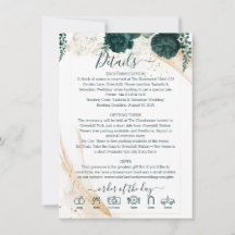 Wedding White Finer Details Emerald Green Rose