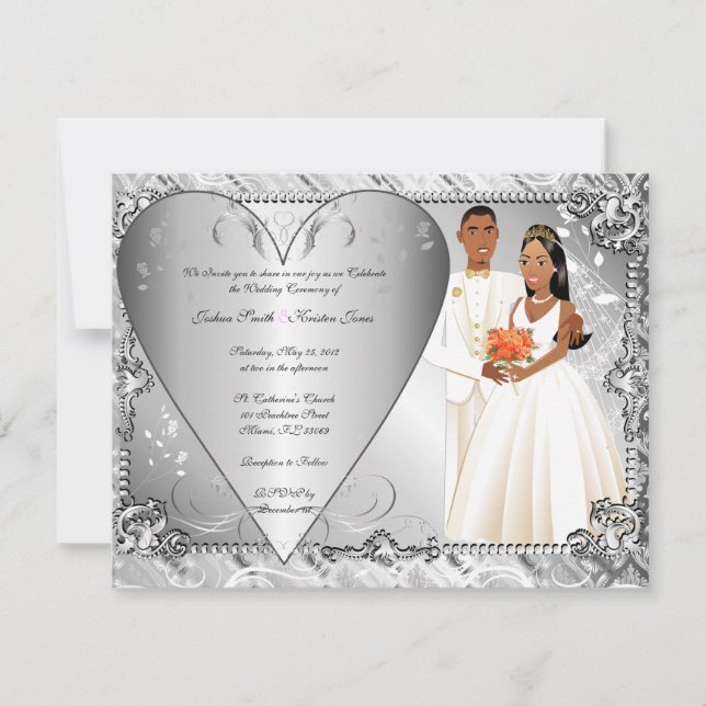 Convite WeddingInvitTemplate3. (Frente)