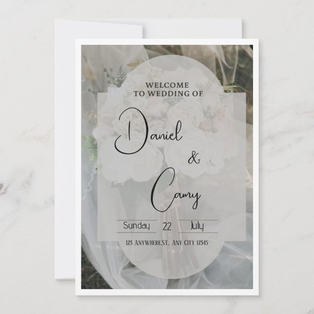 Convite Weeding (Frente)