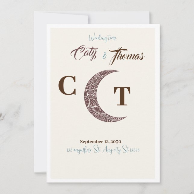 Convite Weeding (Frente)