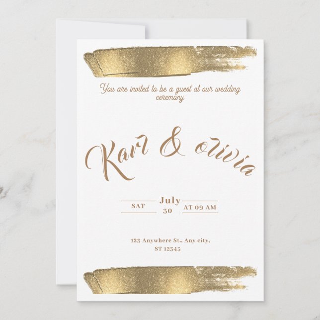 Convite Weeding invitation (Frente)