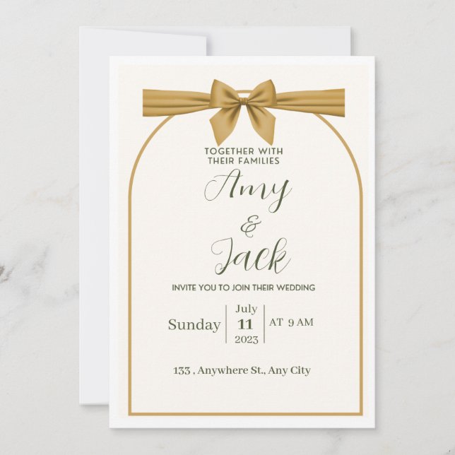 Convite Weeding invitation (Frente)