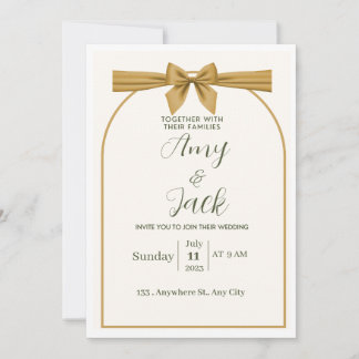 Convite Weeding invitation