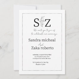 Convite weeding invitation