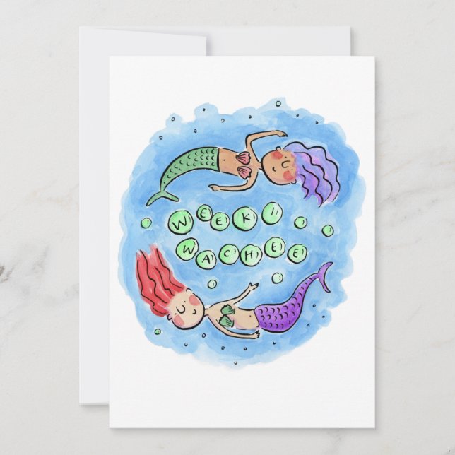 Convite Weeki Wachee (Frente)