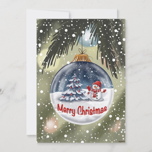 Convite Weinachten, Karten (Frente)