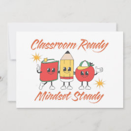 CONVITE WELCOME BACK TO SCHOOL CLASSROOM READY MINDSET