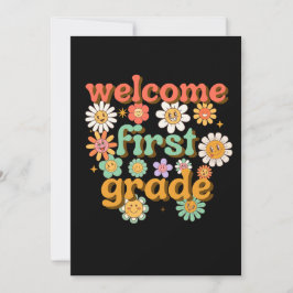 CONVITE WELCOME FIRST GRADE FIRST DAY OF SCHOOL BACK