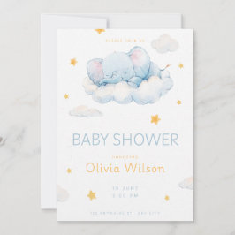 Convite Welcome Little Star Baby Shower