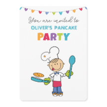 Welcome to Pancake Party invitation