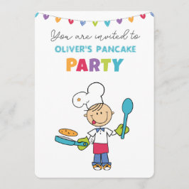 Convite Welcome to Pancake Party invitation