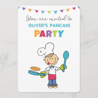 Convite Welcome to Pancake Party invitation