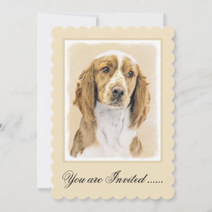 Convite Welsh Springer Spaniel Painting - Arte Original De