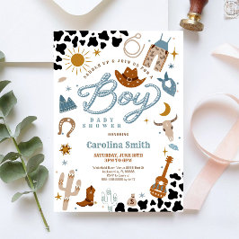 Convite Western Cowboy Baby Shower Invitation