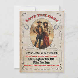 Convite Western Cowboy Salve a Data