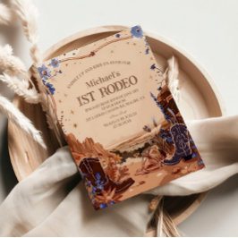 Convite Western Cowgirl Cowboy First Birthday