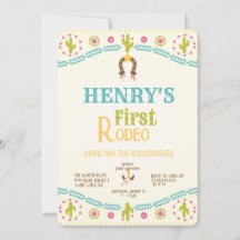 Western First Birday Rodeo Baby