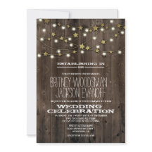 Western Lights Stars Barn Wood Wedings Invances