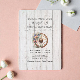 Convite Western Rustic Barn Wedding Invitation 
