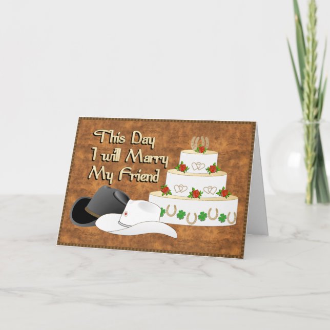 Convite Western Wedding Invitations (Frente)