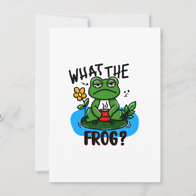 Convite What the frog? (Frente)