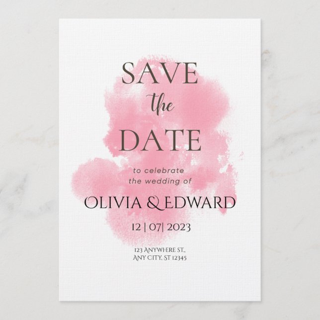 Convite Where Two Hearts Meet Wedding Invitation (Frente)