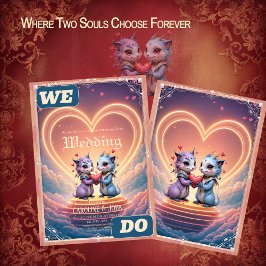 Convite Where Two Souls Choose Forever 