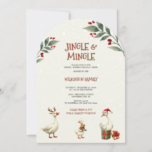 Convite Whims Winter Goose Christmas Jingle Party