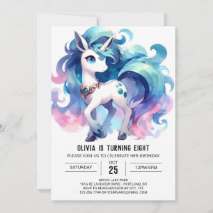 Convite Whimsable Editable Horse Birthday