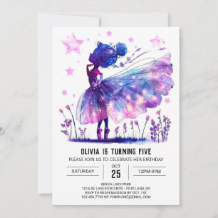 Convite Whimsical Boho Ballerina Birthday