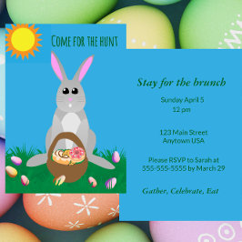 Convite Whimsical Easter Brunch 