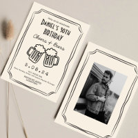 Whimsical estirada Funky Cheers Beers 30. º Aniver