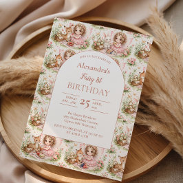 Convite Whimsical Fairy First Birthday