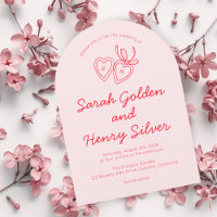 Whimsical Heart Locket Doodle Sketch Modern CUSTOM