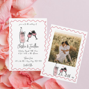 Convite Whimsical Ilustrado Casamento Retroativo