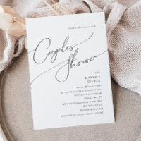 Whimsical Minimalist Script Couples Shower