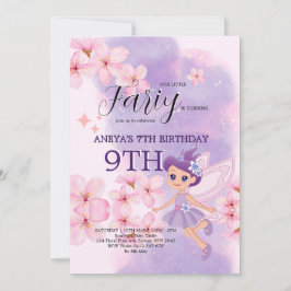 Convite Whimsical Princess Fairy Birthday Party