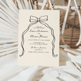 Convite Whimsical Quirky Handwrite Arco Wedding