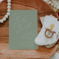 Whimsical Sage Green Baby Brunch