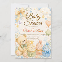 Whimsical Teddy Bear Baby Shower