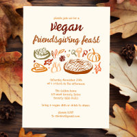 Whimsical VEGAN Ação de Graças PERSONALIZADO