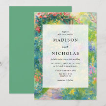 Whimsical Watercolor Floral Spring Wedding