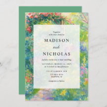 Whimsical Watercolor Garden Themed Wedding