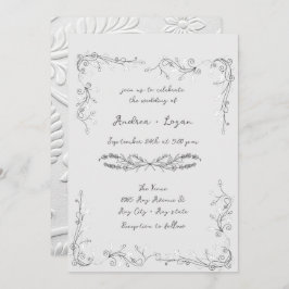 Convite Whimsical Wedding Dinner