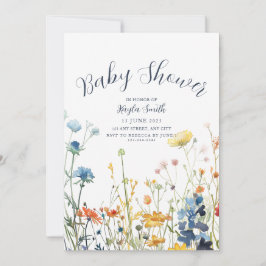 Convite Whimsical White Wildflower