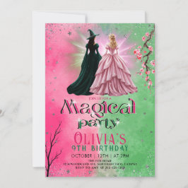 Convite Whimsical Witch Birthday Party
