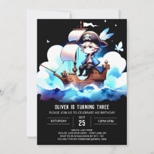 Convite Whimsy Modelo Pirate Birthday