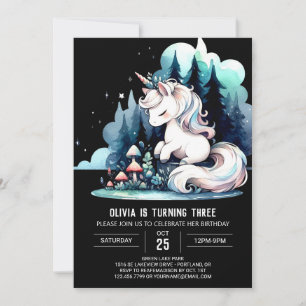 Convite Whimsy Modern Horn Birthday