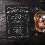 Convite Whiskey de qualquer idade temia surpresa 50 anos<br><div class="desc">Inspirado pela etiqueta clássica de uísque,  este convite de aniversário para adultos,  envelhecido até à perfeição,  é excelente para 30,  40º,  50º,  60º,  70,  80,  90 ou qualquer outra festa de aniversário etária,  festa surpresa ou qualquer outra ocasião! Personalize-o com o seu próprio texto e informações da festa.</div>